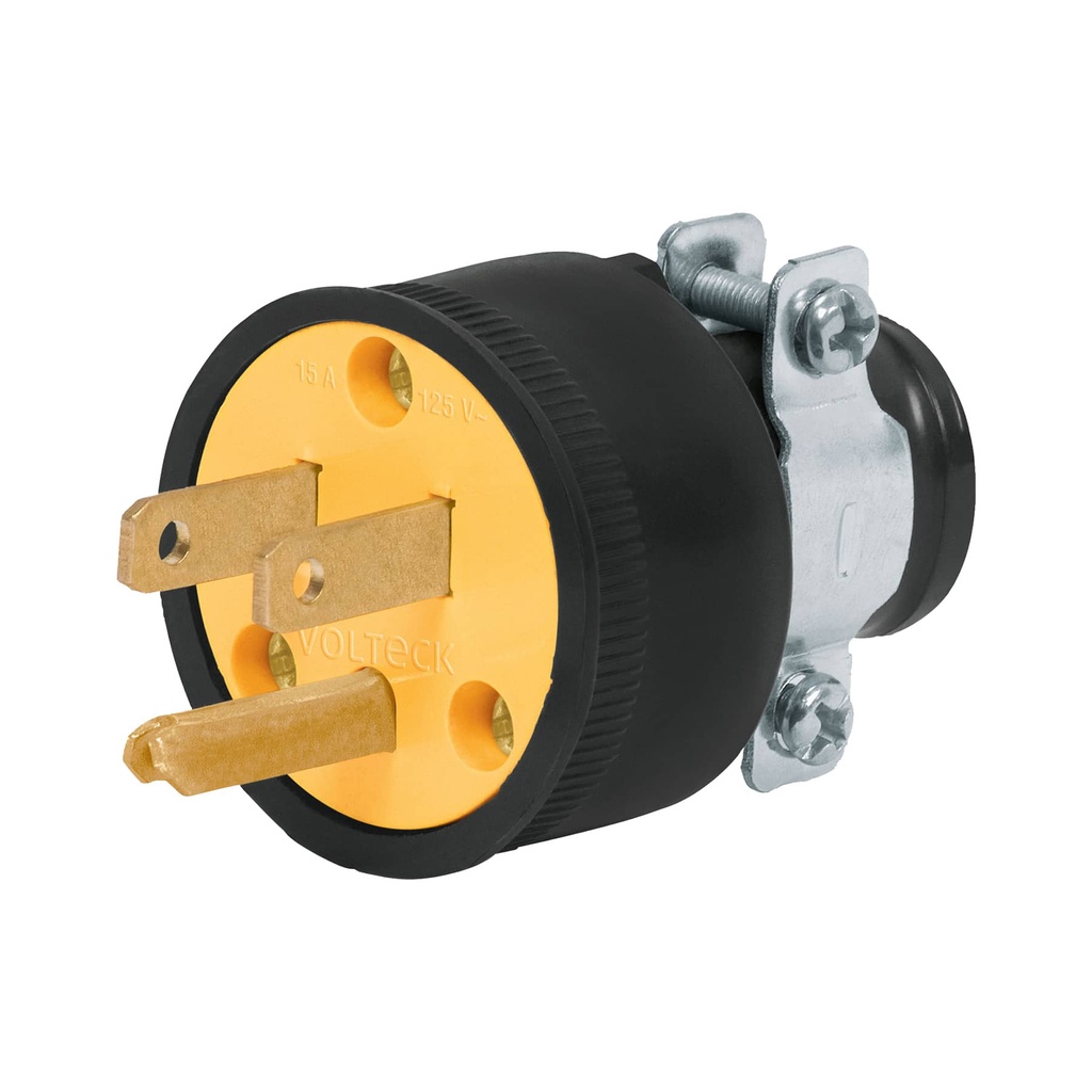 ESPIGA CON ABRAZADERA POLARIZADA 3/P VOLTECK