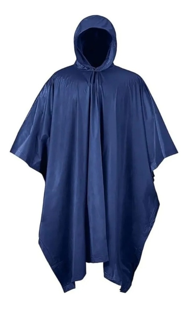 CAPA TIPO PONCHO PLASTICO AZUL