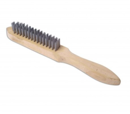 CEPILLO DE ALMABRE 6 FILAS MANGO MADERA GIO