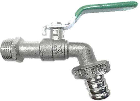 CHORRO DE 1/2 DE PALANCA C/PITON P/MANGUERA KUVAL