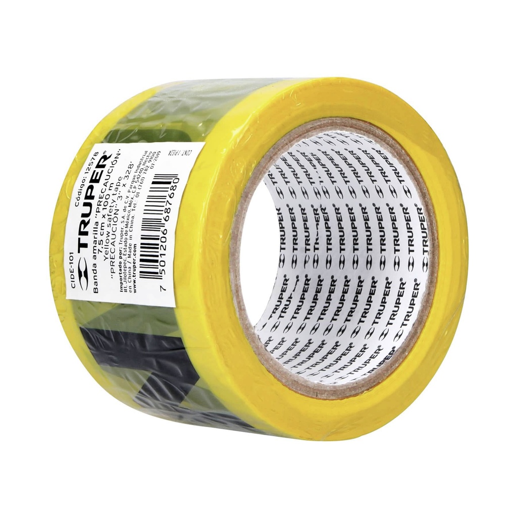 CINTA DE PRECAUCION 100 MTS TRUPER