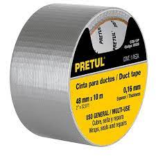 CINTA PARA DUCTO 10 MTS PRETUL