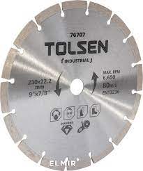 DISCO DIAMANTADO DE CORTE SEGMENTADO TOLSEN 9