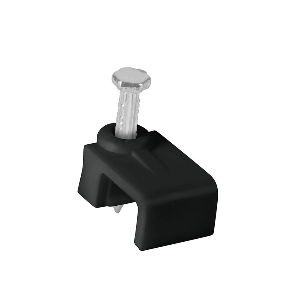 GRAPA PLANA PARA CABLE 5 X 8.5 MM NEGRO