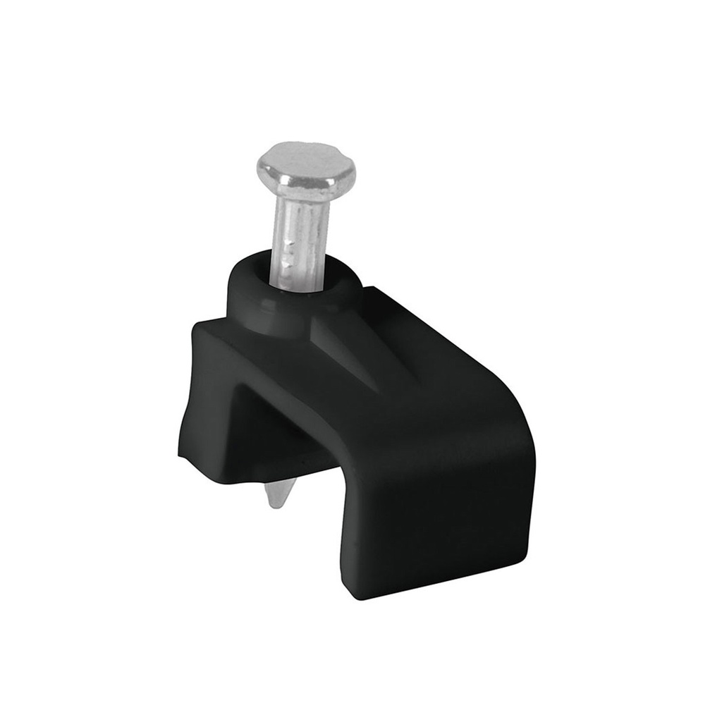 GRAPA PLANA PARA CABLE DE 6X9.5 MM NEGRA