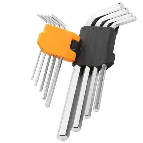 JUEGO DE LLAVES ALLEN EXTRA LARGA 9 PZAS TOLSEN