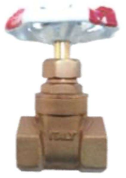 LLAVE DE PASO BRONCE CORONA KUVAL 1/2 PLG