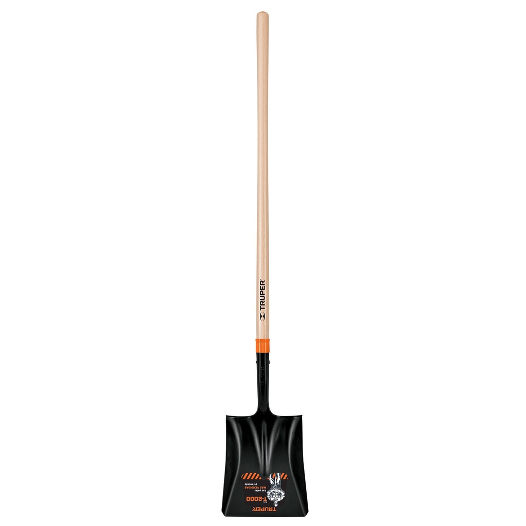 PALA CUADRADA T2000 MANGO MADERA LARGO TRUPER