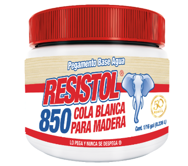 PEGAMENTO COLA BLANCA RESISTOL 1/16