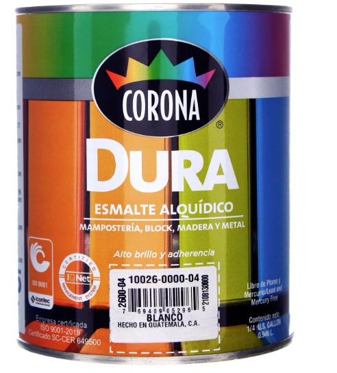 PINTURA DE ACEITE DURA CELESTE CRISTAL (1/4)