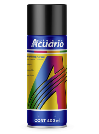 PINTURA SPRAY ACUARIO NEGRO BRILLANTE