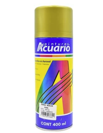 PINTURA SPRAY ACUARIO ORO RICO