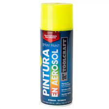 PINTURA SPRAY TOOLCRAFT AMARILLO FLUORESCENTE