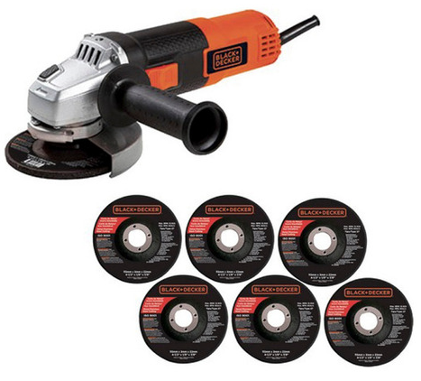 PULIDORA CON 6 DISCOS 820W 4-1/2 BLACK AND DECKER