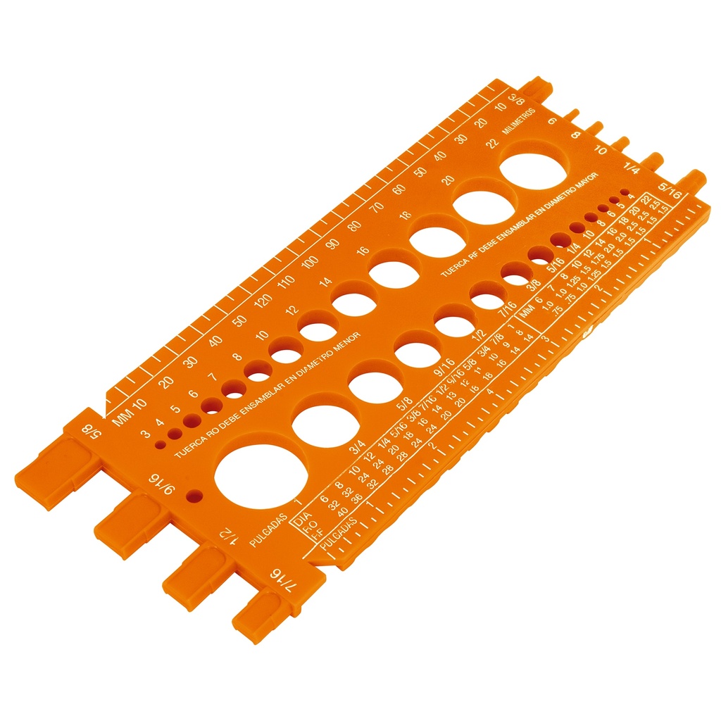 REGLA MEDIDORA TUERCAS Y TORNILLOS  TRUPER