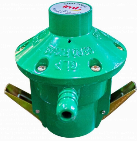 REGULADOR DE GAS M2 VERDE EN CAJA IML