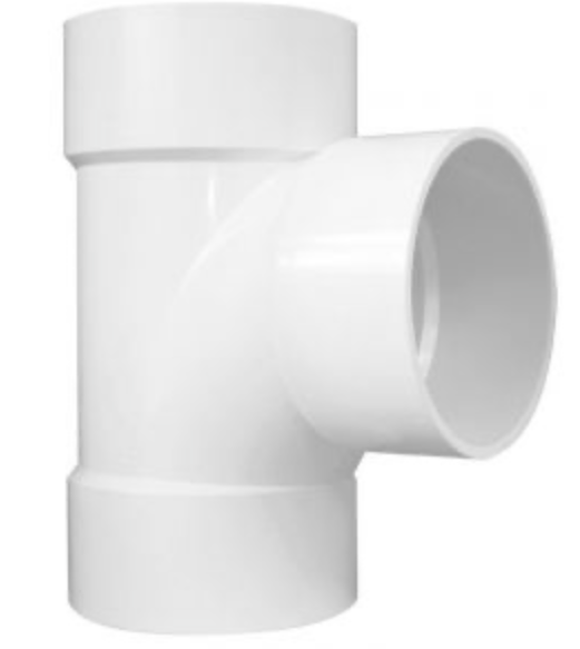 TEE PARA DRENAJE 4" BLANCO