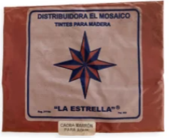 TINTE PARA MADERA DE AGUA LA ESTRELLA CAOBA MARRON