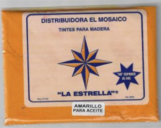TINTE PARA MADERA DE AGUA LA ESTRELLA NARANJA