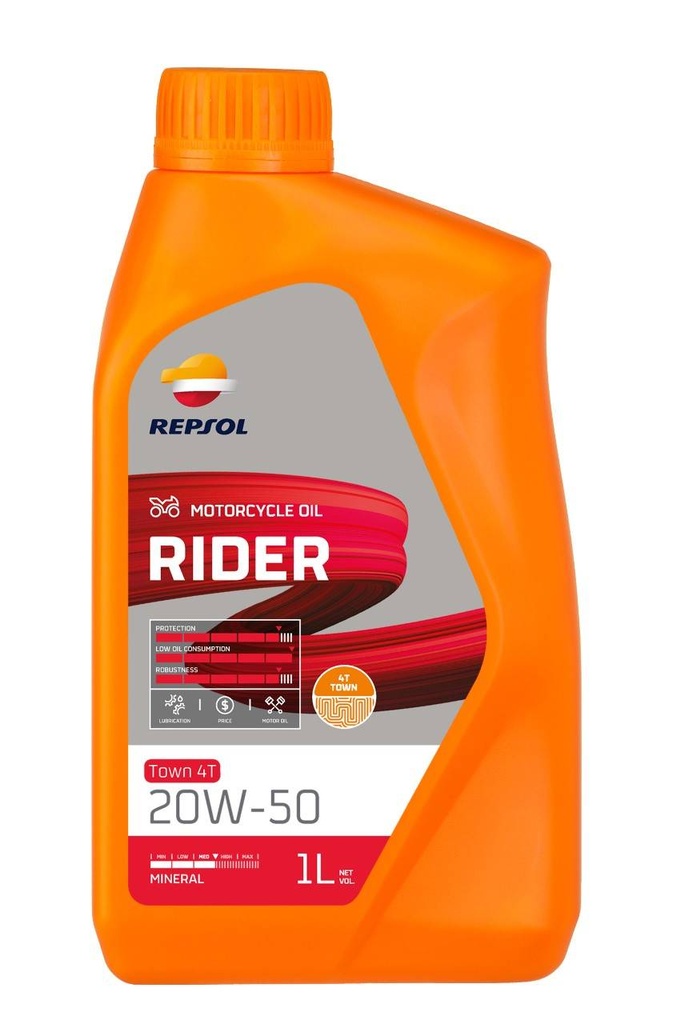 ACEITE REPSOL 4T 20W50 PARA MOTO