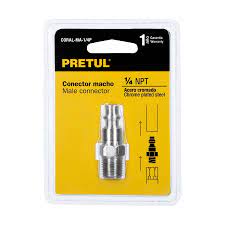 CONECTOR CUERDA 1/4 MACHO PRETUL