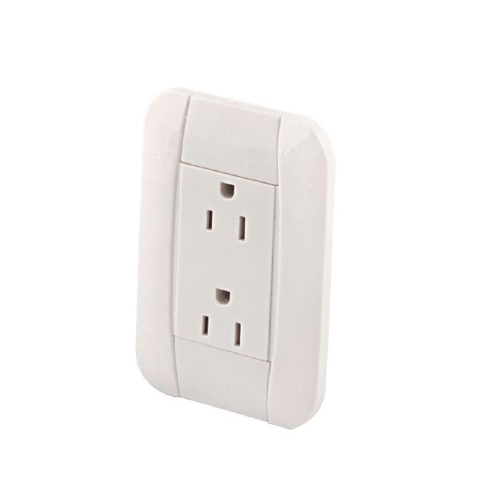 JUEGO PLACA COLOR BEIGE C/2 CONTACTOS ATERRIZADOS