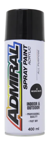 PINTURA SPRAY ADMIRAL NEGRO MATE