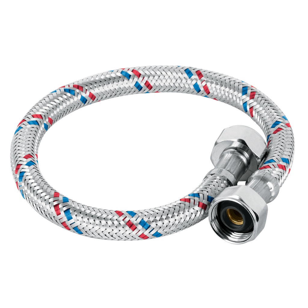 MANGUERA DE ABASTO PARA LAVAMANO 1/2 X 1/2 40CM FOSET