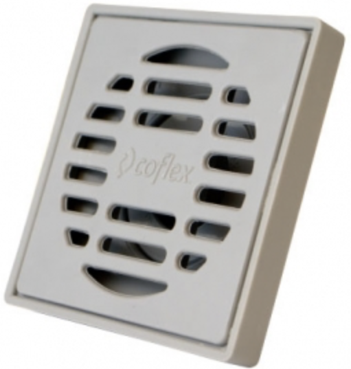 REPOZADERA CUADRADA DE PLASTICA GRIS COFLEX