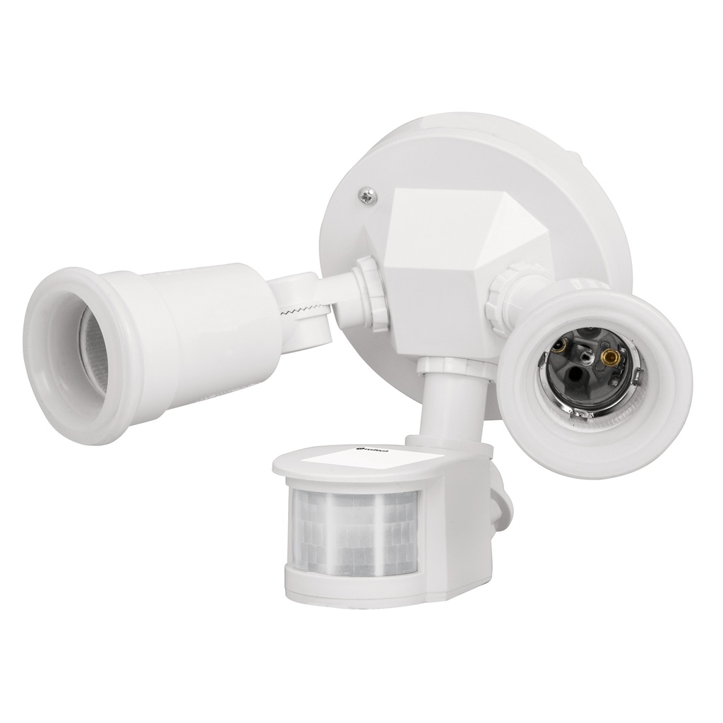 LUMINARIO P/INTEMPERIE 300W SENSOR DE MOV BLANCO VOLTECK