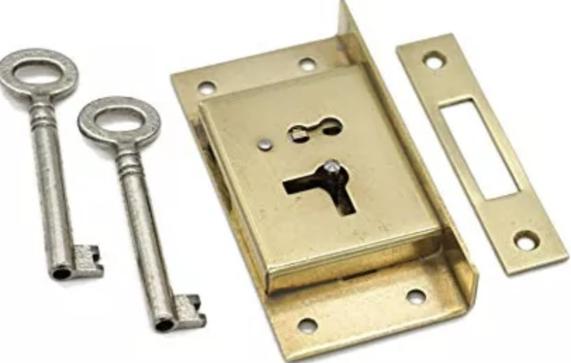 CHAPA PARA COFRE BRONCE