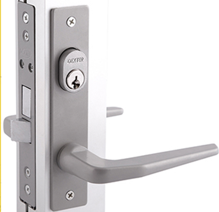 CHAPA CERRADURA PARA PERFILES DE ALUMINIO GRIS