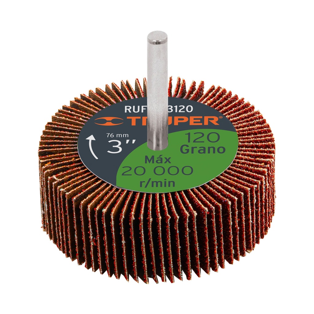 LIJA PARA BARRENO TRUPER GRANO 120 3"
