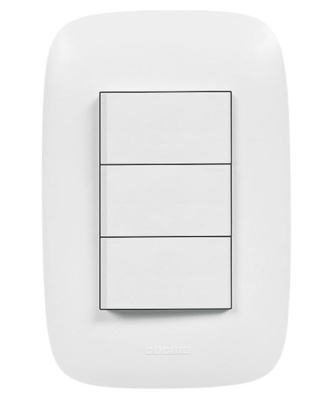APAGADOR TRIPLE 15A DOMINO SENCIA BTICINO