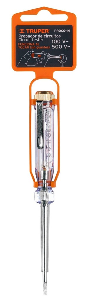 PROBADOR DE CORRIENTE 14CM TRUPER