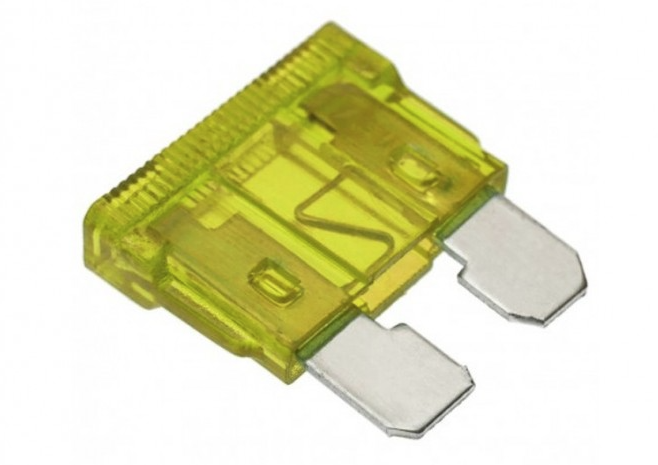 FUSIBLE PLANA AMARILLO 20A