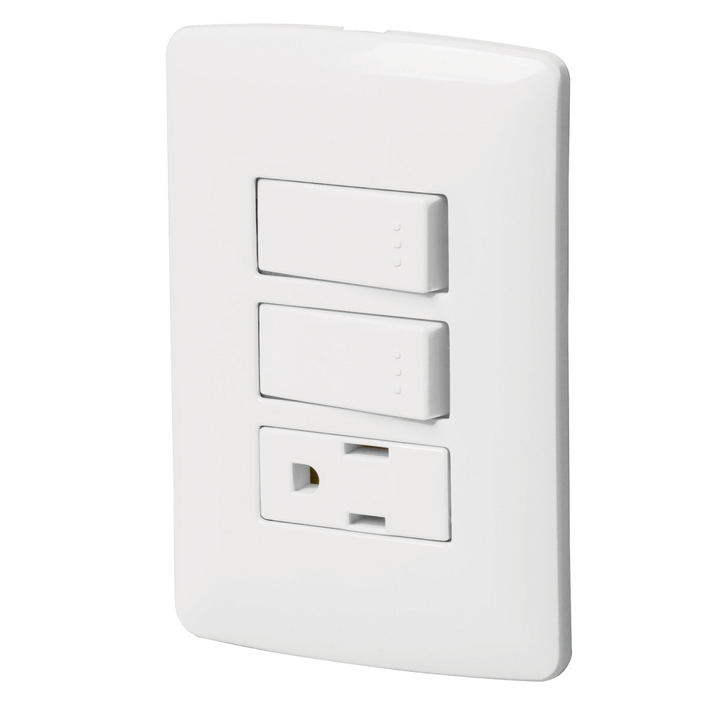 APAGADOR DOBLE MIXTO 15A 125V