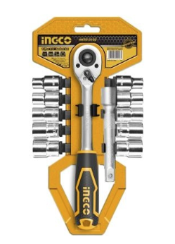 JUEGOS DE RATCHET DE 1/2 DE 12 PZAS INGCO
