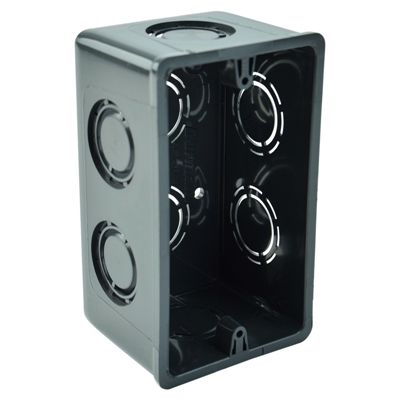 [2112] CAJA RECTANGULAR PLASTICA GRIS AMANCO