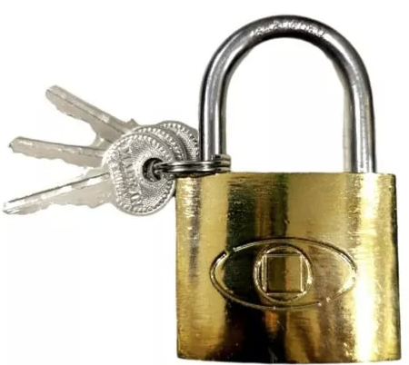 [A5632] CANDADO DORADO CAMELLO 38MM