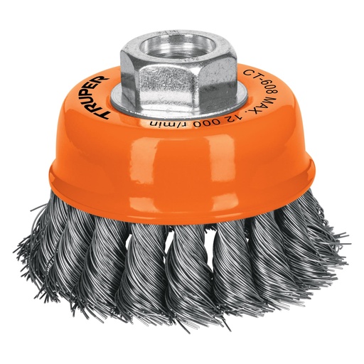 [14186] CARDA DE COPA TRENZADA 3 PLG 5/8 TRUPER