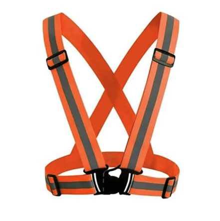 [A003018] CHALECO REFLECTIVO TIPO ARNES NARANJA