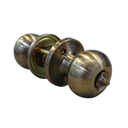 [D-C-6815] CHAPA BOLA CON LLAVE TUBULAR DEXTER DORADO ANTIGUO