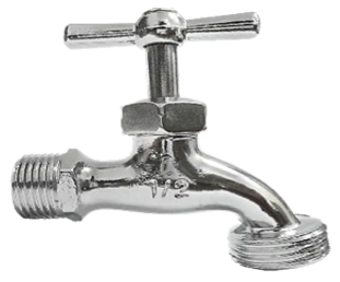 [X55-100] CHORRO METAL CROMADO KUVAL 1/2 PLG