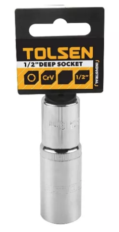 [16573] COPA LARGA MANDO 1/2 EXAGONAL TOLSEN 23 MM