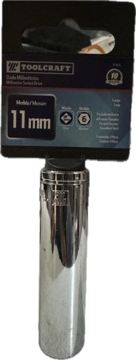 [TC3676] COPA LARGA MANDO 3/8 EXAGONAL TOOLCRAFT 11 MM