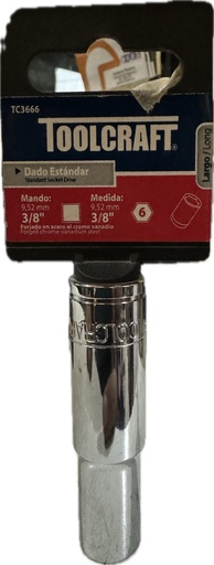 [TC3666] COPA LARGA MANDO 3/8 EXAGONAL TOOLCRAFT 3/8