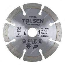 [76702] DISCO DIAMANTADO DE CORTE SEGMENTADO TOLSEN 4 1/2