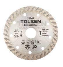 [76742] DISCO DIAMANTADO DE CORTE TURBO TOLSEN 4 1/2