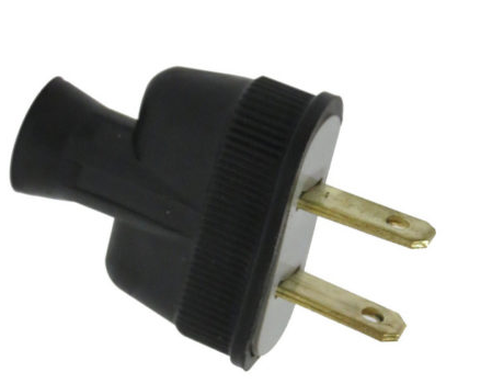 [1140BK] ESPIGA PLANA NEGRA 15A 125V EAGLE